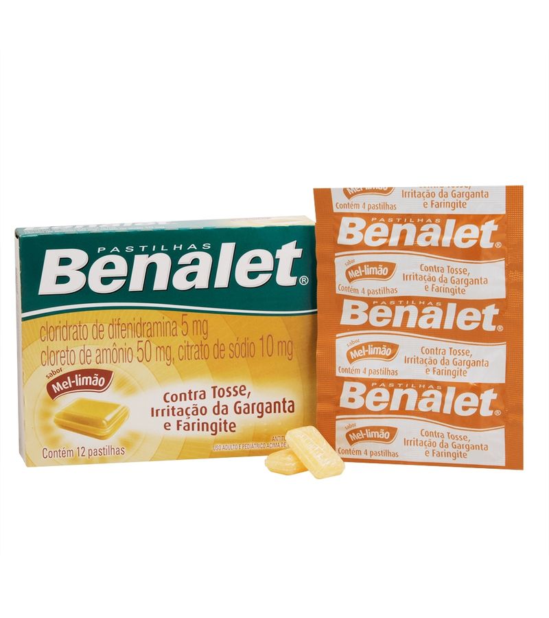 Benalet-Com-12-Pastilhas-Sabor-Mel-E-Limao