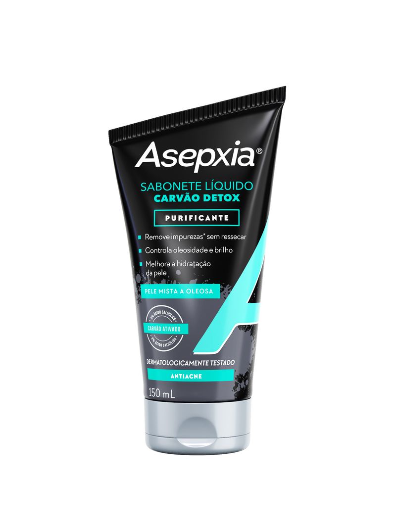 Sabonete-Asepxia-Liquido-Carvao-Detox-150ml-Purificante-Pele-Mista-E--Oleosa