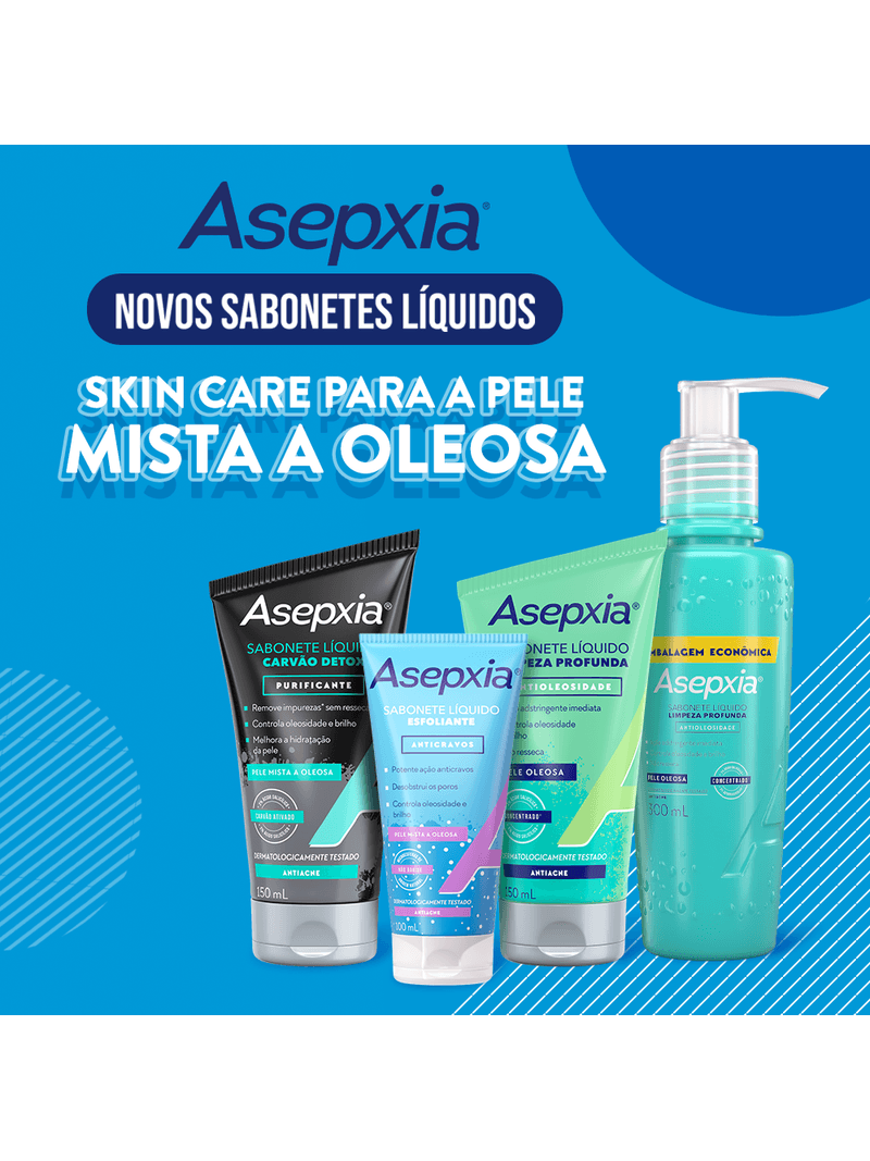 Sabonete-Asepxia-Liquido-Limpeza-Profunda-300ml-Antioleosidade-Pele--Oleosa-Especial