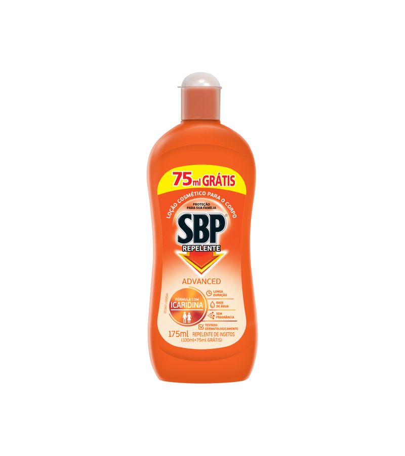 Repelente-Sbp-Advanced-100ml-Locao-Gratis-75ml-Promocional