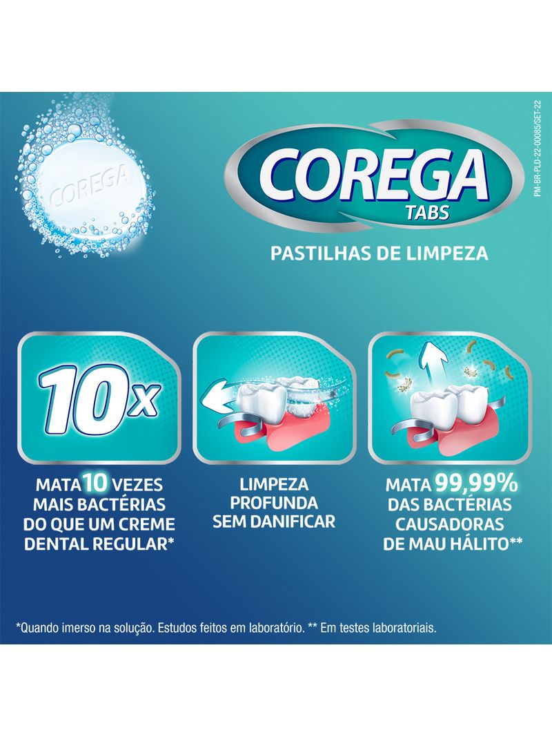 Limpador-De-Dentadura-E-Aparelhos-Removiveis-Corega-Tabs-Com-6-Pastilhas--Efervescentes-Branqueador