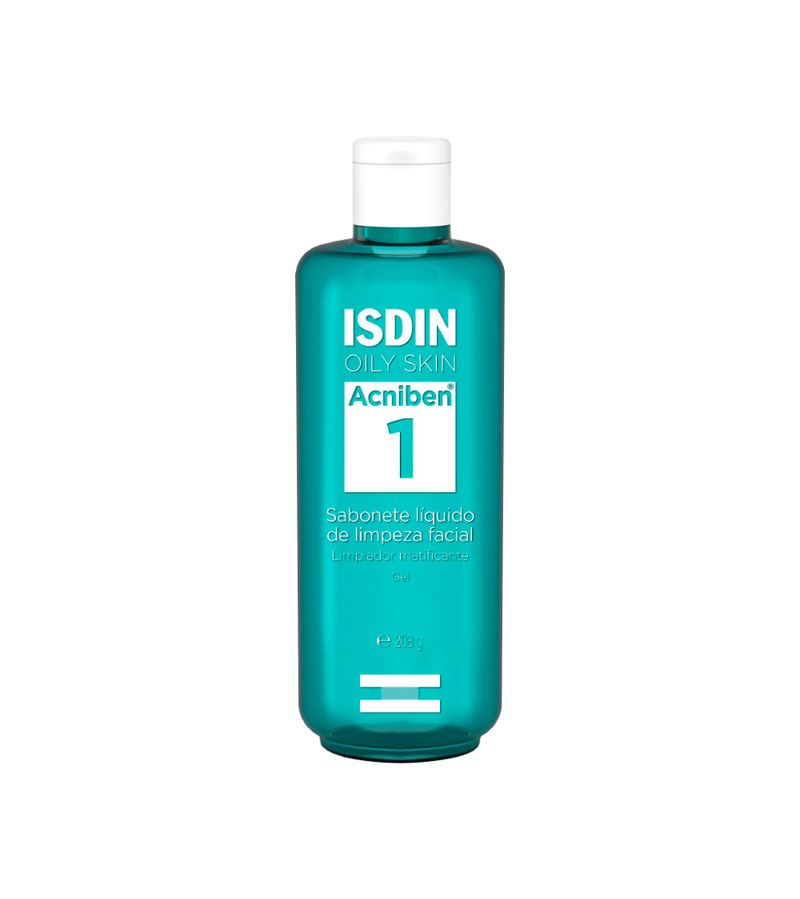 Isdin-Acniben-1-Sabonete-Liquido-208gr-Gel-Matificante