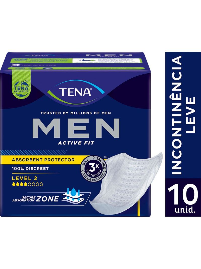 Absorvente-Protetor-Masculino-Tena-Men-Active-Fit-10-Unidades