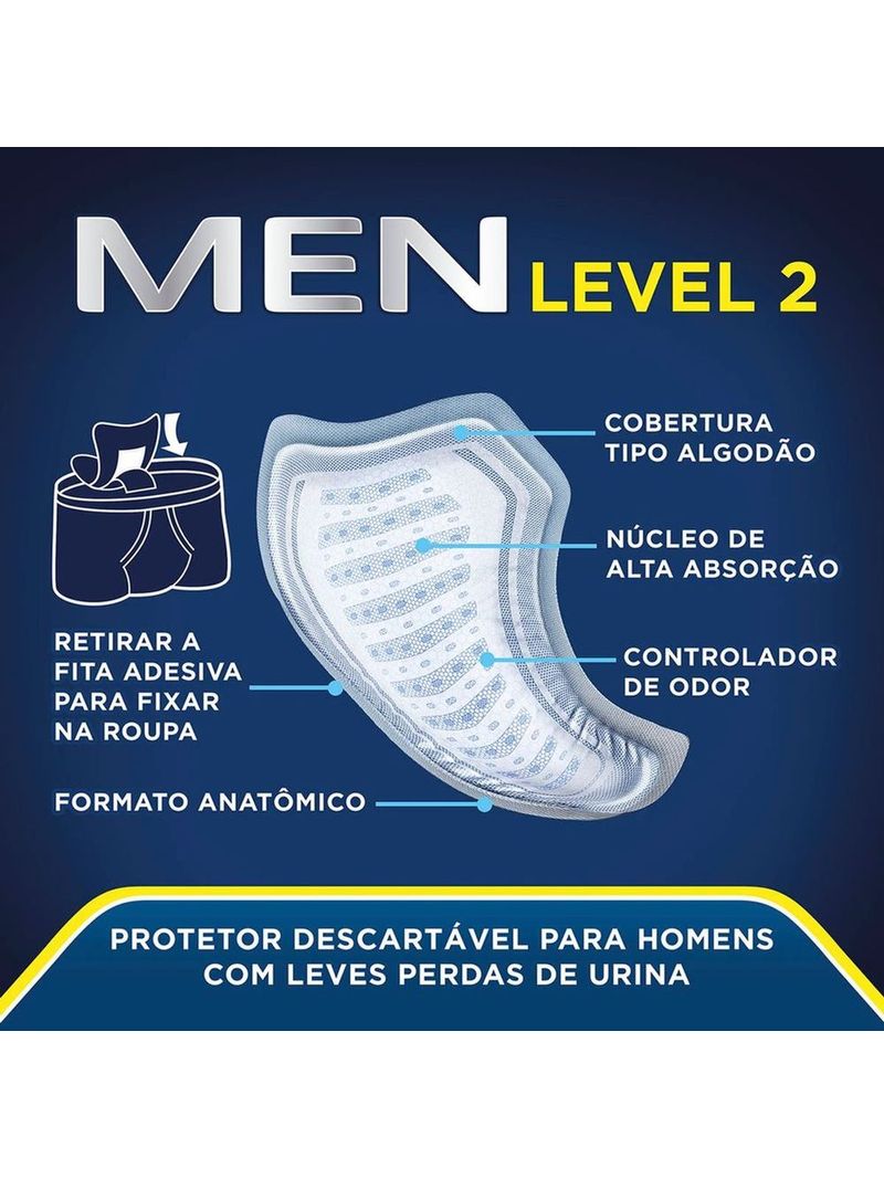 Absorvente-Protetor-Masculino-Tena-Men-Active-Fit-10-Unidades