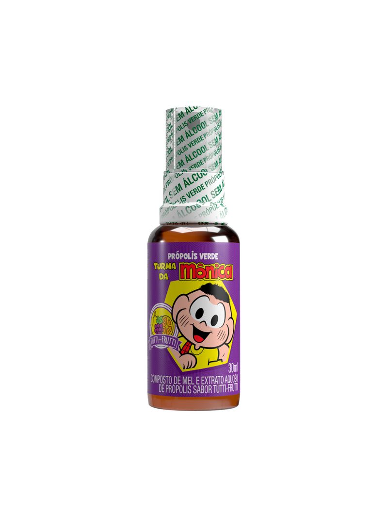 Propolis-Verde-Turma-Da-Monica-30ml-Spray-Tutti-Frutti