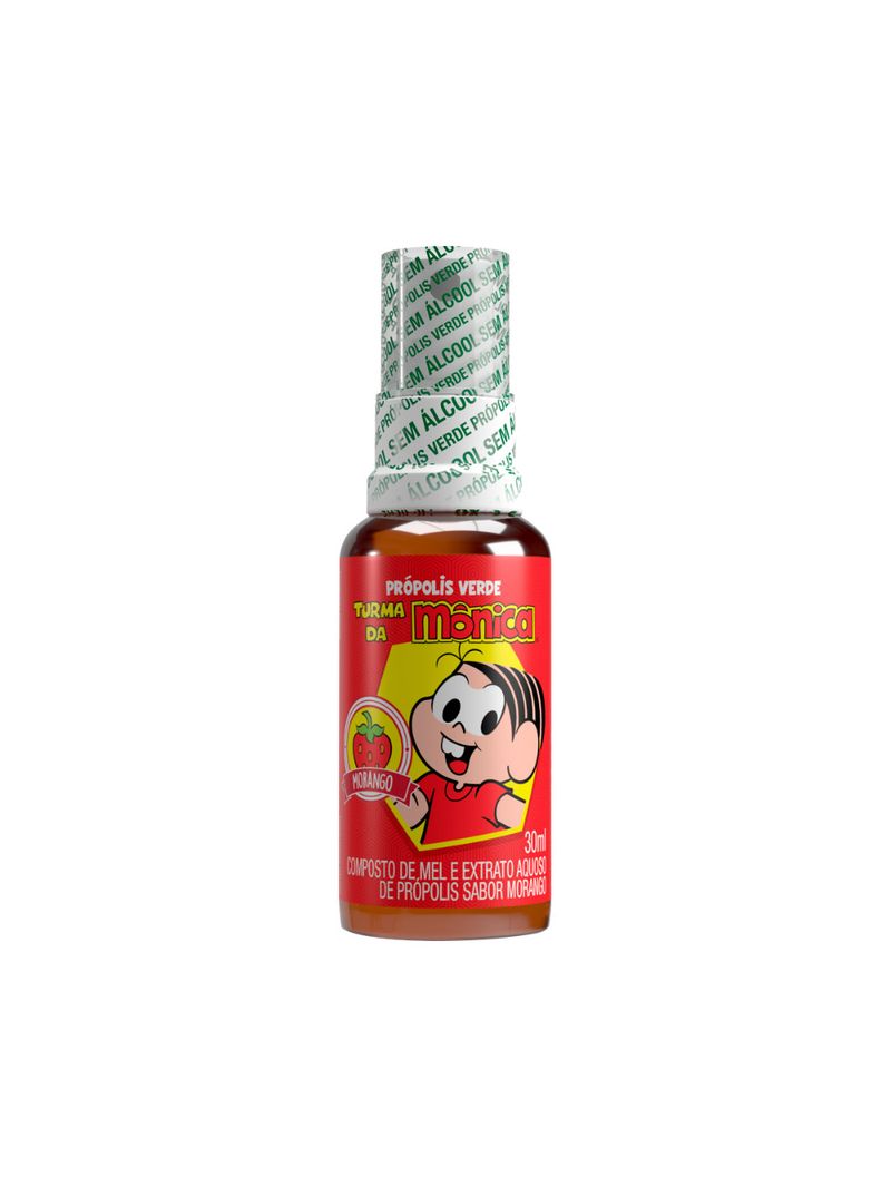 Propolis-Verde-Turma-Da-Monica-30ml-Spray-Morango