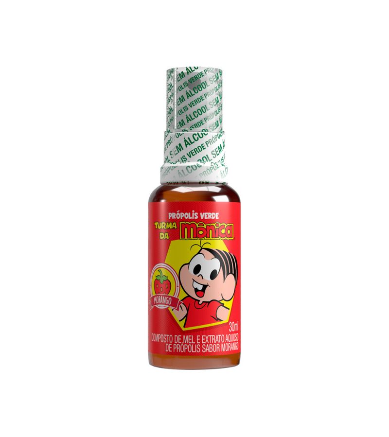 Propolis-Verde-Turma-Da-Monica-30ml-Spray-Morango