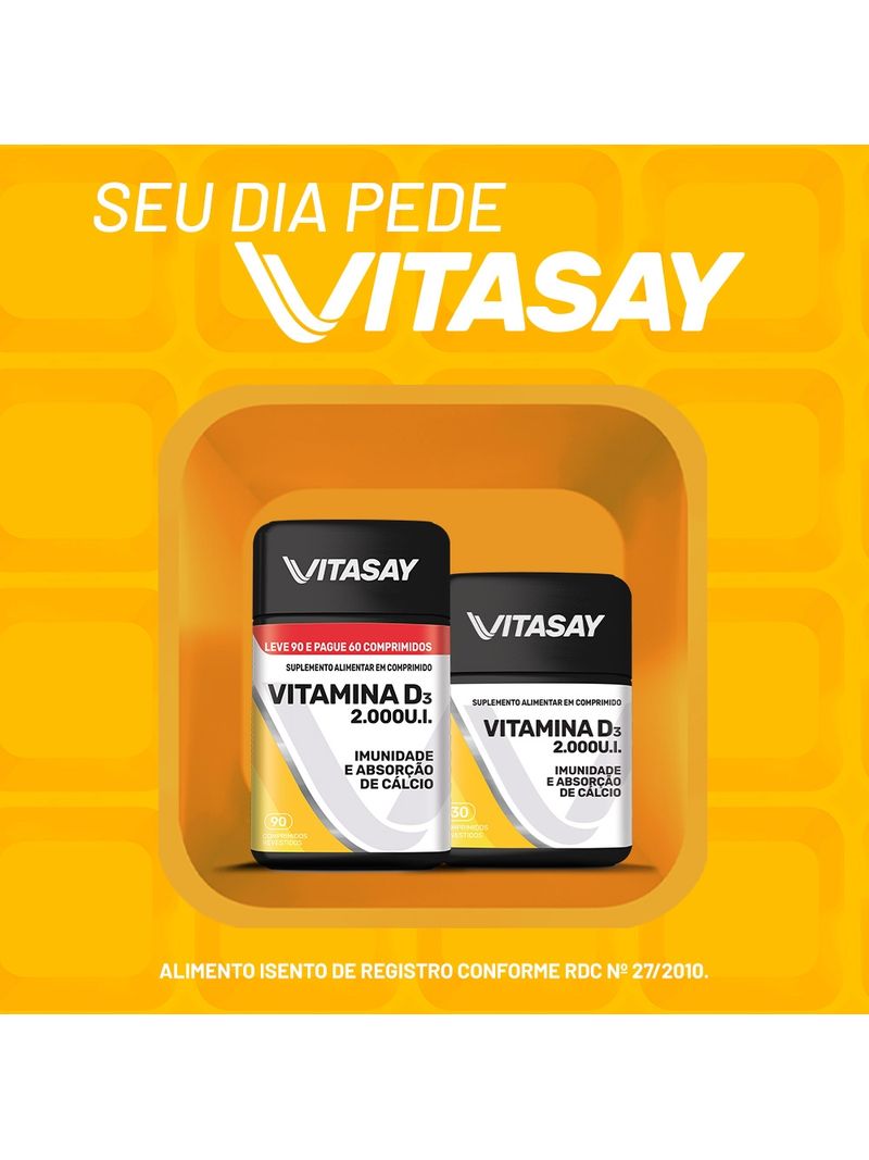 Vitasay-Vitamina-D3-Com-30-Comprimidos-Efervescentes-2000ui