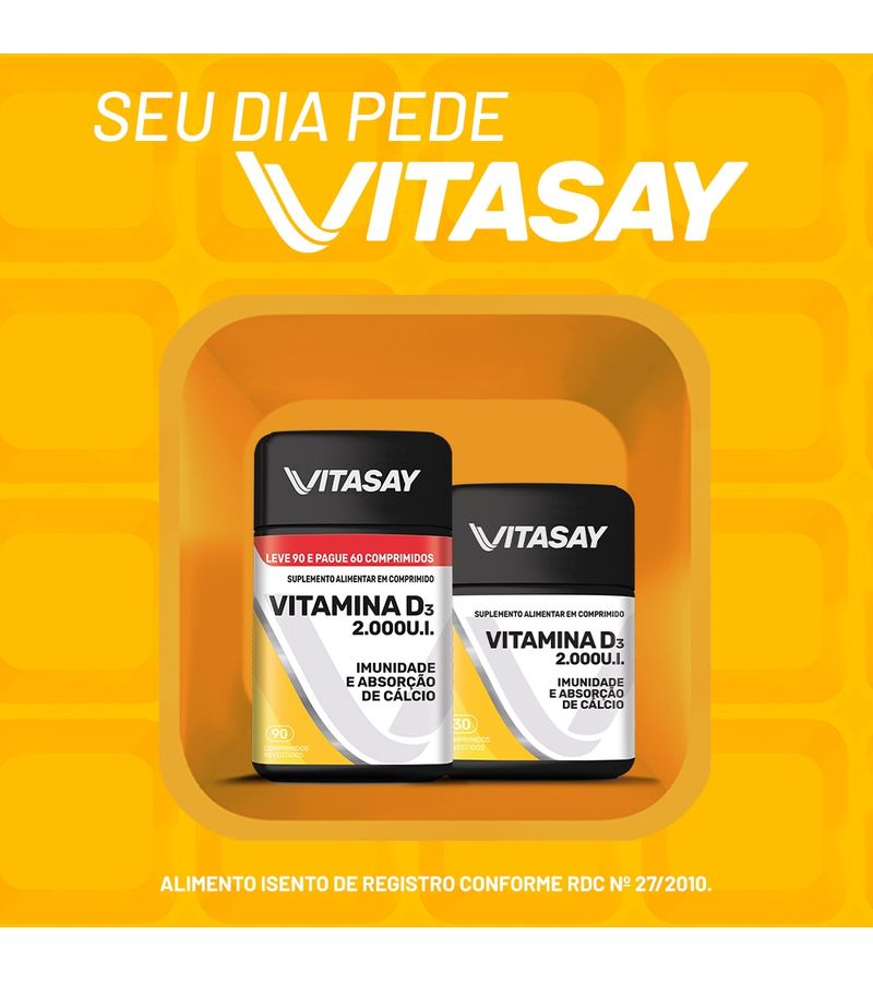 Vitasay-Vitamina-D3-Com-30-Comprimidos-Efervescentes-2000ui
