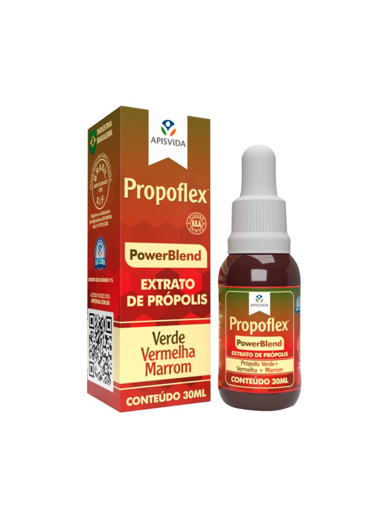 Propoflex-Power-Blend-30ml-Gotas-Extrato-De-Propolis-Verdevermelha-E--Marrrom