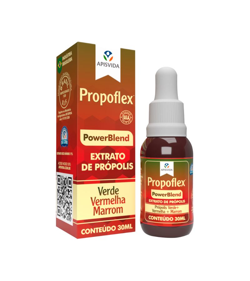 Propoflex-Power-Blend-30ml-Gotas-Extrato-De-Propolis-Verdevermelha-E--Marrrom
