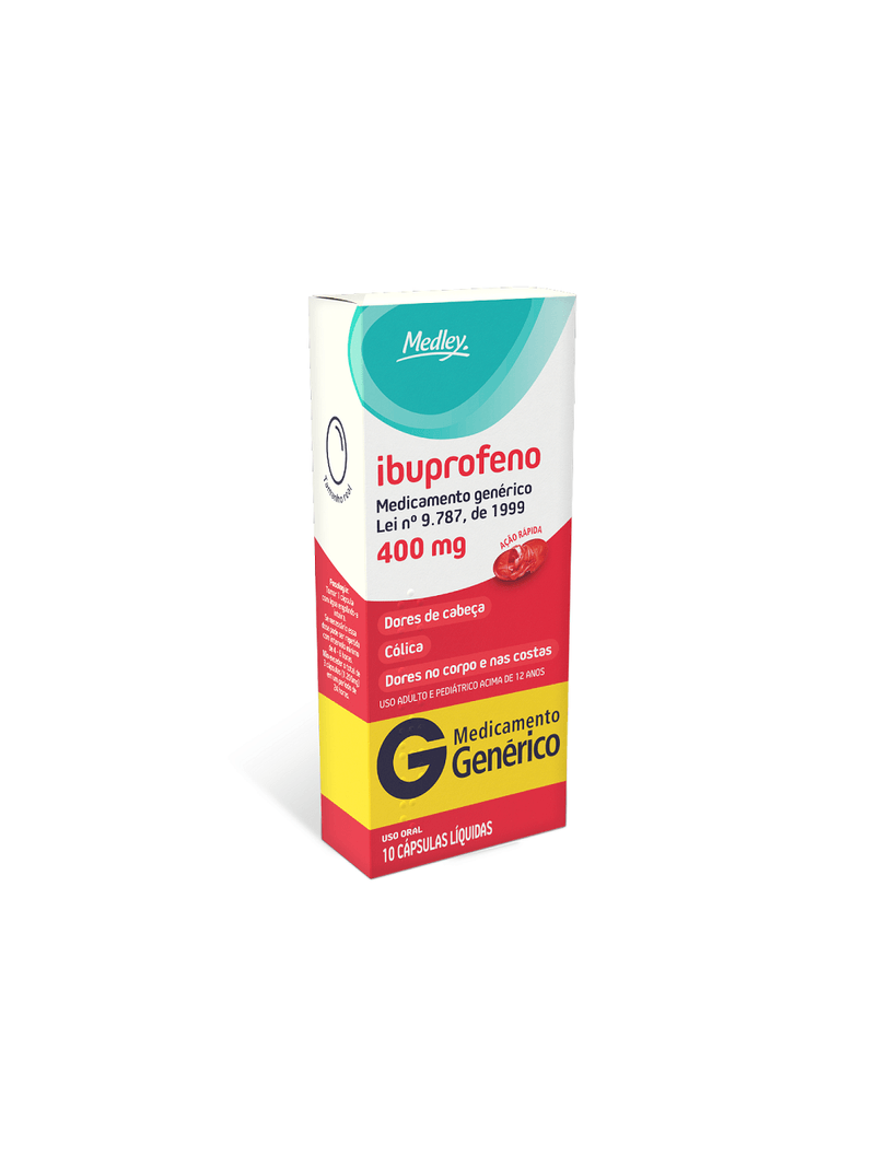 Ibuprofeno-Medley-Com-10-Capsulas-400mg-Generico