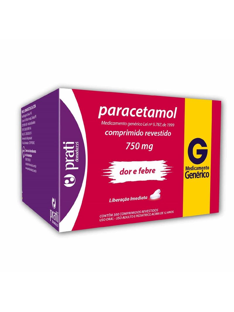 Paracetamol-Prati-Com-10-Comprimidos-Revestidos-750mg-Generico
