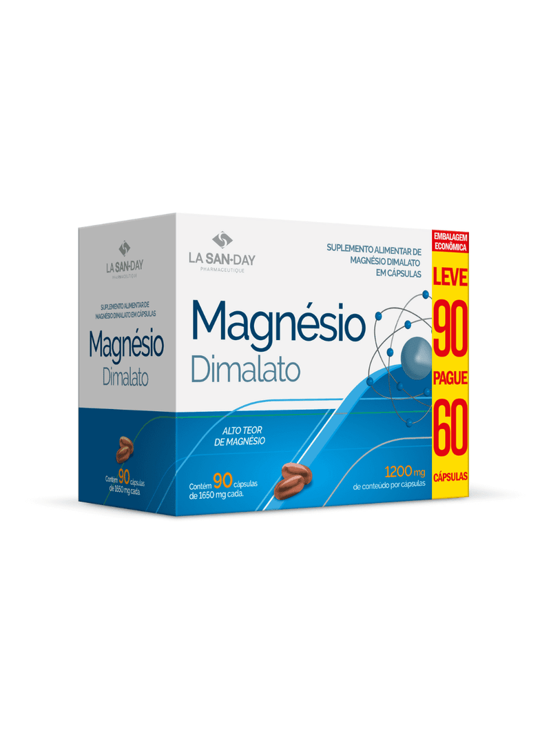 Magnesio-Malato-Lasanday-Leve-90-Pague-60-Capsulas