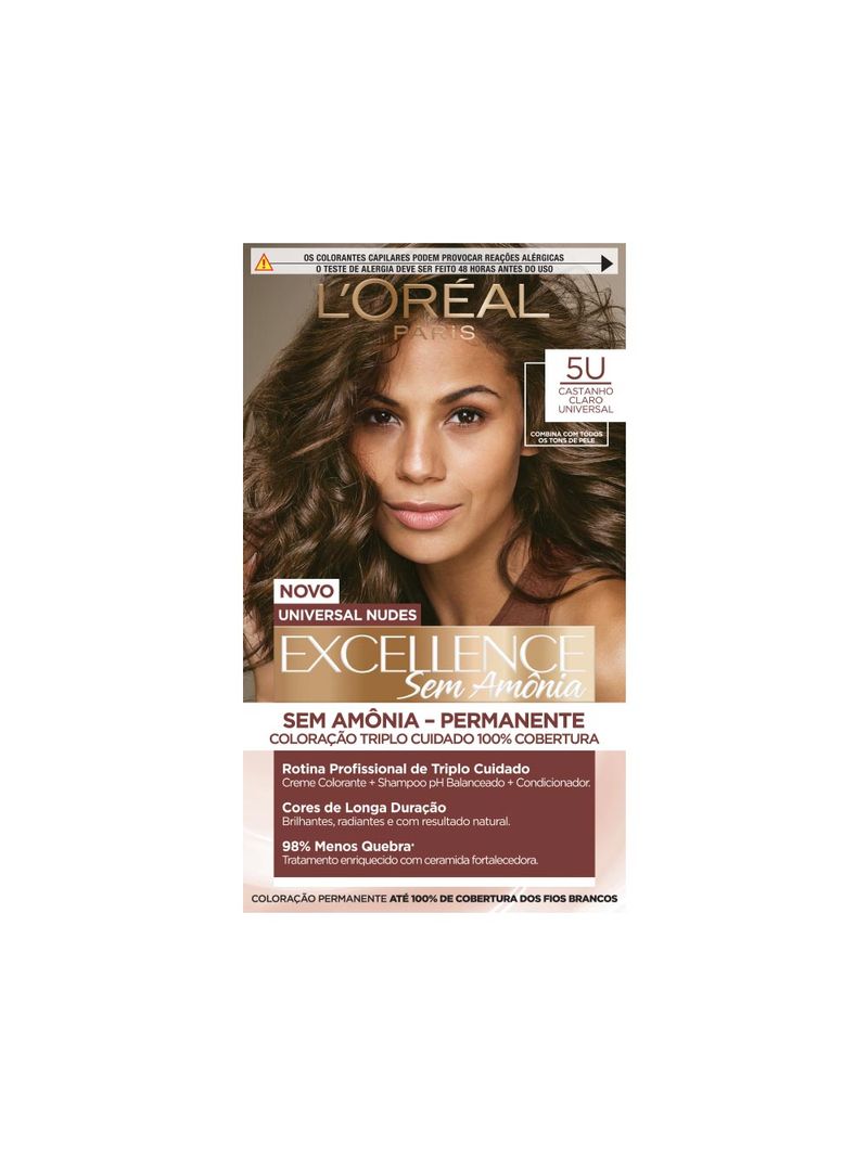 Tintura-Loreal-Excellence-Temporaria-Sem-Amonia-Castanho-Claro
