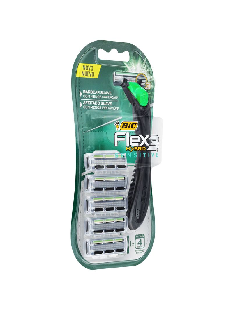 Aparelho--lamina-Bic-Flex3-Com-1-5-Hybrid-Sensitive