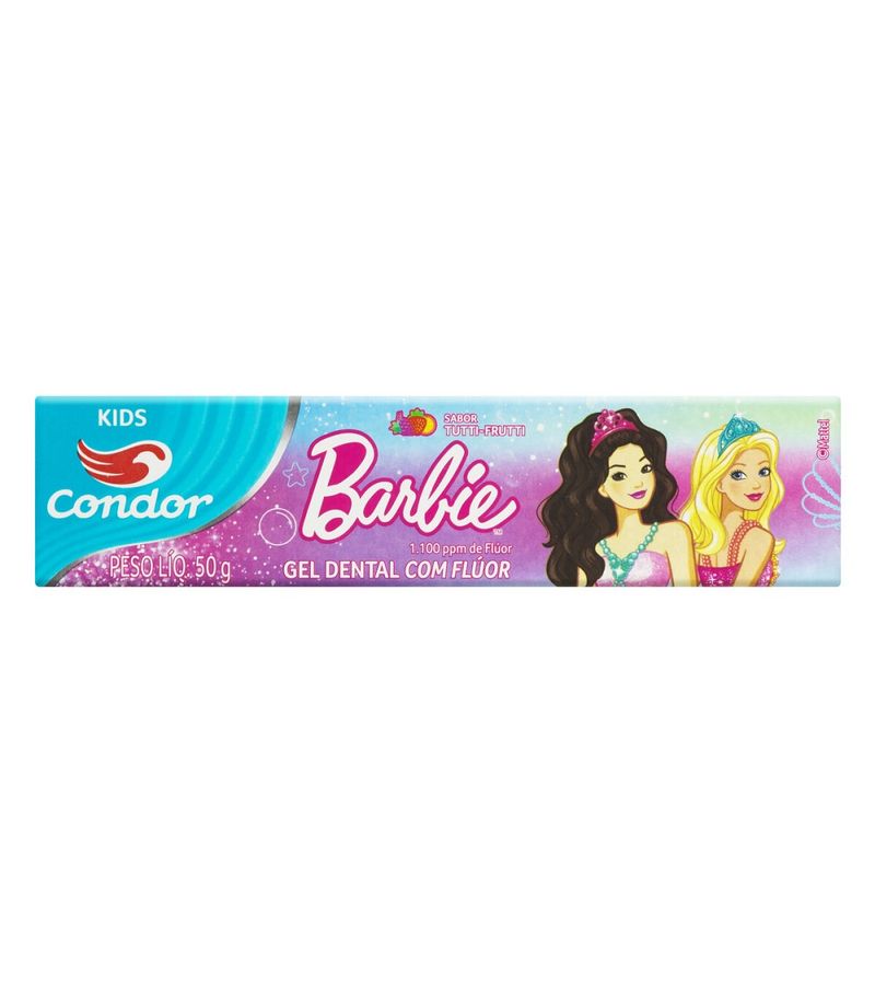 Gel-Dental-Condor-Barbie-Kids-50gr-Tutti-frutti