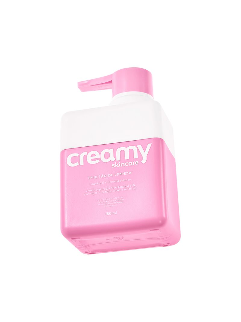 Creamy-Skincare-Emulsao-Para-Limpeza-180ml-Pump