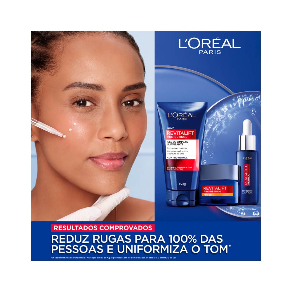 LOREAL REVITALIFT PRO-RETINOL 150GR GEL DE LIMPEZA - Drogaria