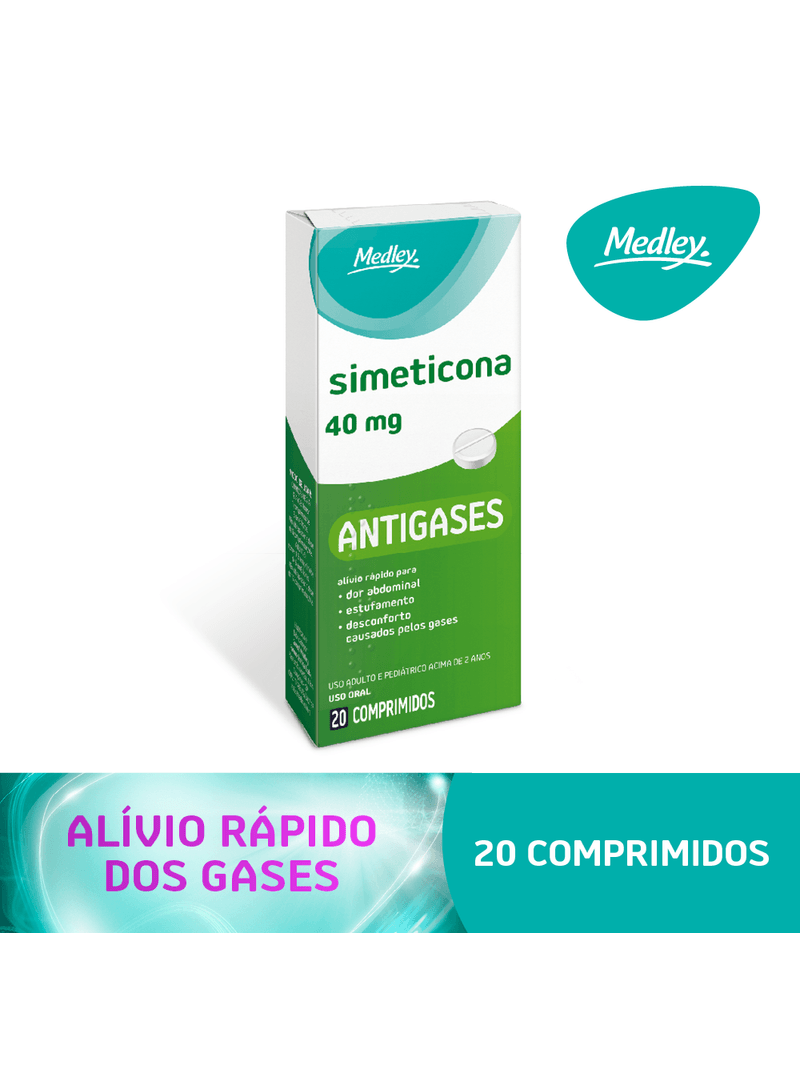Simeticona-Medley-40mg-Com-20-Comprimidos