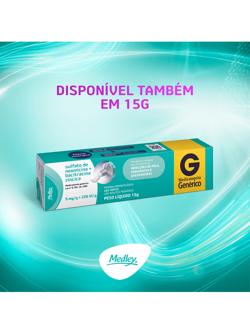 Neomicina---Bacitracina-Zincica-Medley-Pomada-50g