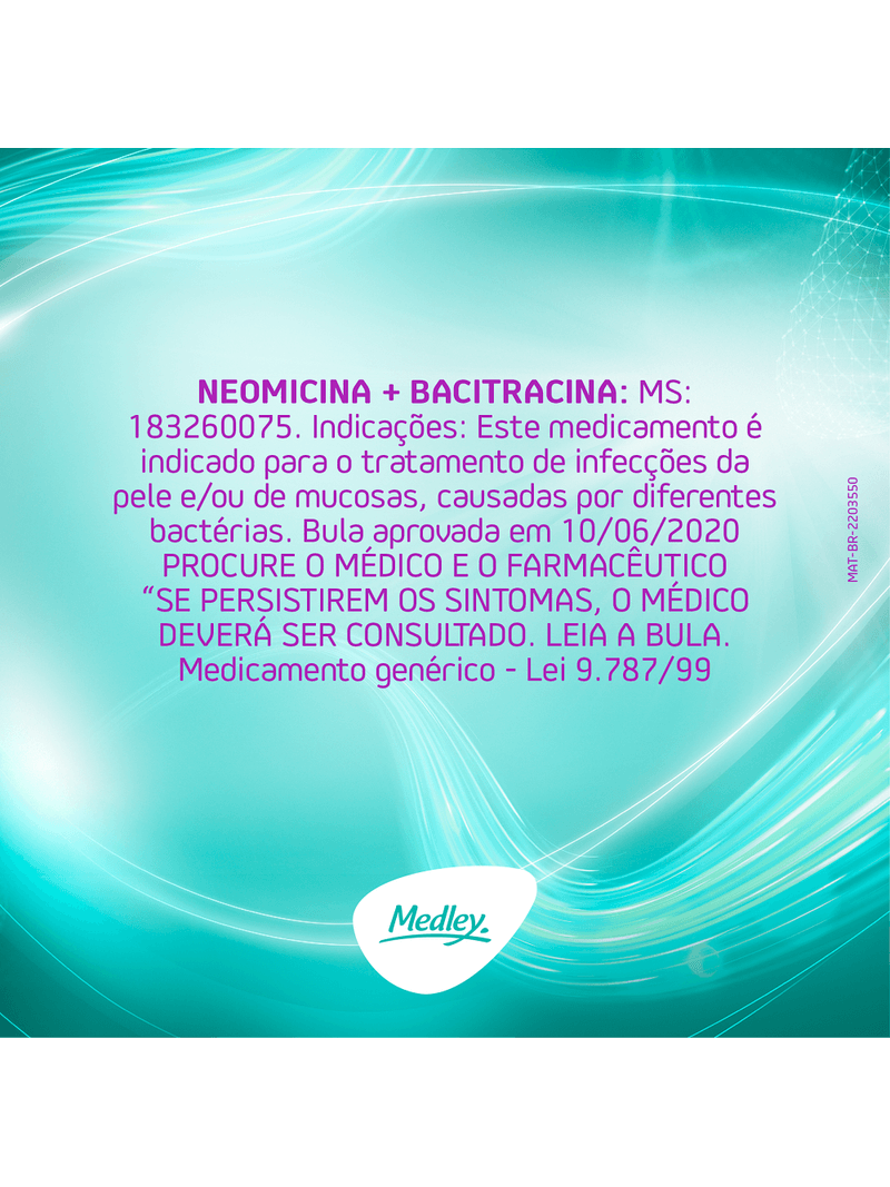 Neomicina---Bacitracina-Zincica-Medley-Pomada-50g