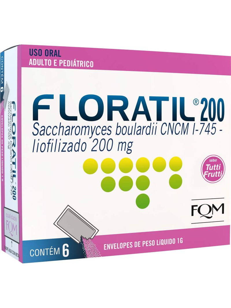 Floratil-Pediatrico-200mg-Com-6-Envelopes