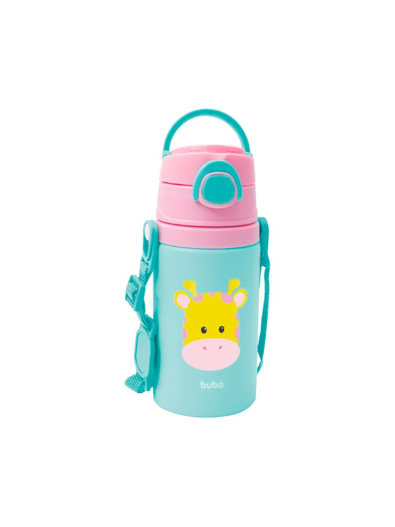 Garrafinha-De-Aluminio-Buba-450ml-Com-Canudo-Girafa