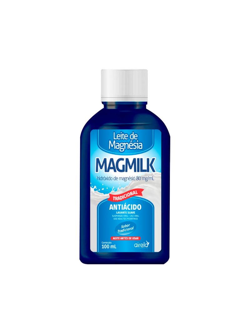 Leite-Magnesia-Magmilk-100ml-Suspensao-Oral-80mg-ml-Sabor-Tradicional