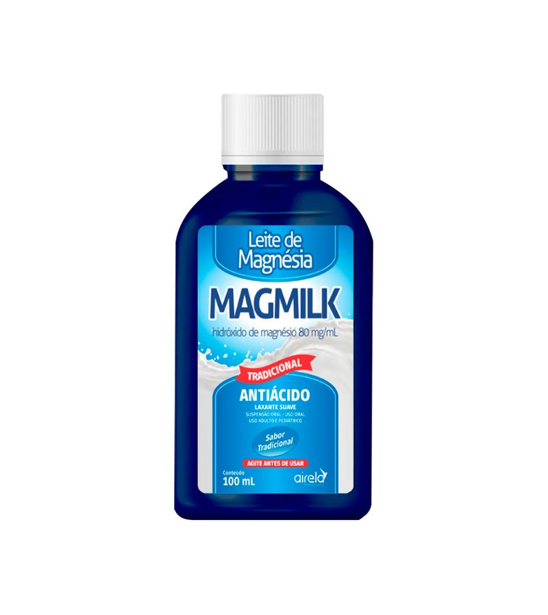 Leite-Magnesia-Magmilk-100ml-Suspensao-Oral-80mg-ml-Sabor-Tradicional