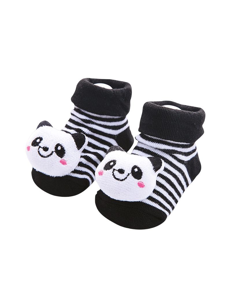 Meia-Adoleta-Bebe-Com-1-Par-Panda-Preta