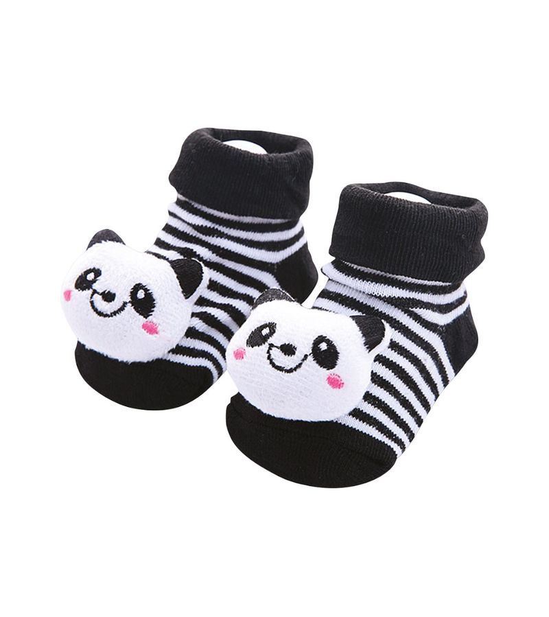 Meia-Adoleta-Bebe-Com-1-Par-Panda-Preta