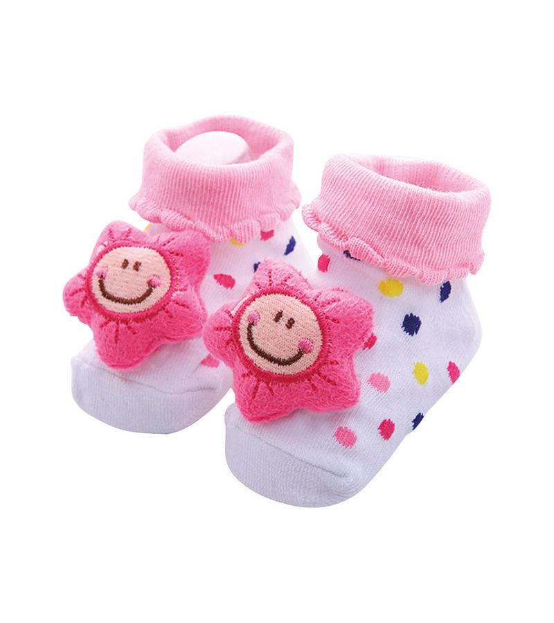 Meia-Adoleta-Bebe-Com-1-Par-Florzinha-Branca