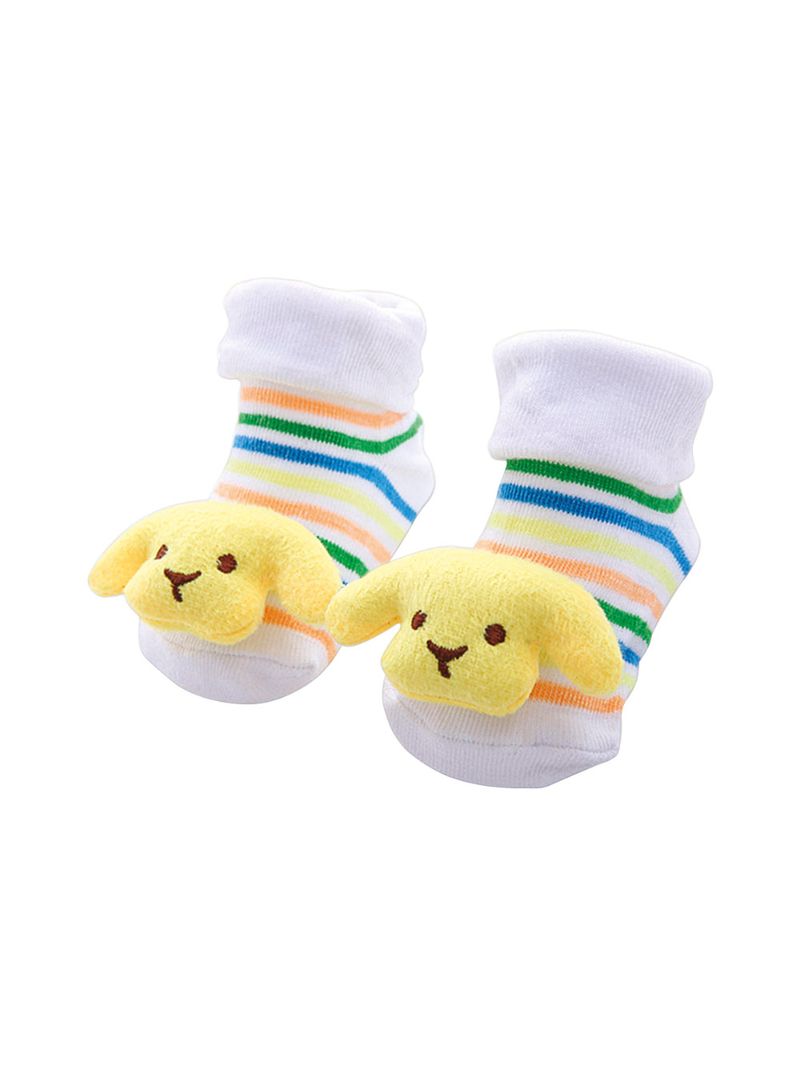 Meia-Adoleta-Bebe-Com-1-Par-Cachorrinho-Branca