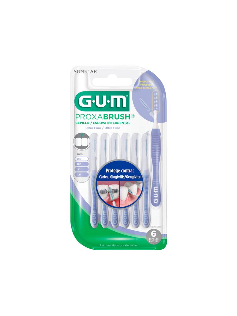 Escova-Interdental-Gum-Com-6-0.6mm-Ultra-Fino
