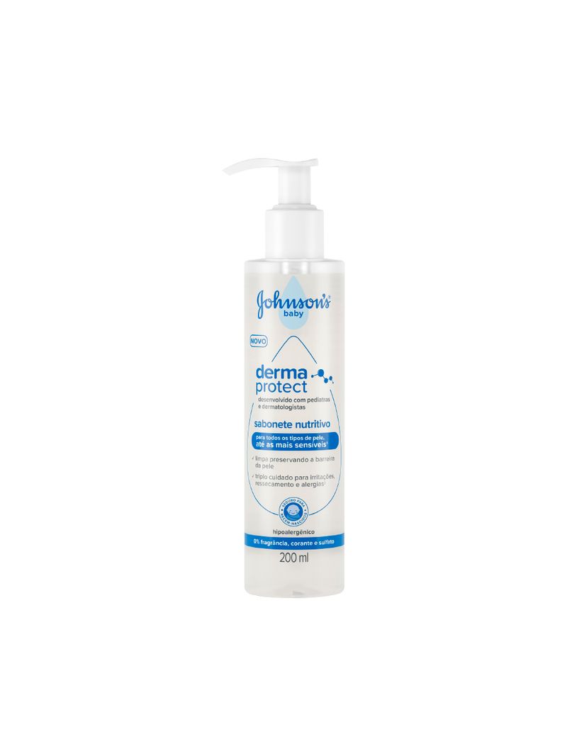 Sabonete-Johnsons-Baby-Liquido-Derma-Protect-200ml-Nutritivo-Pump