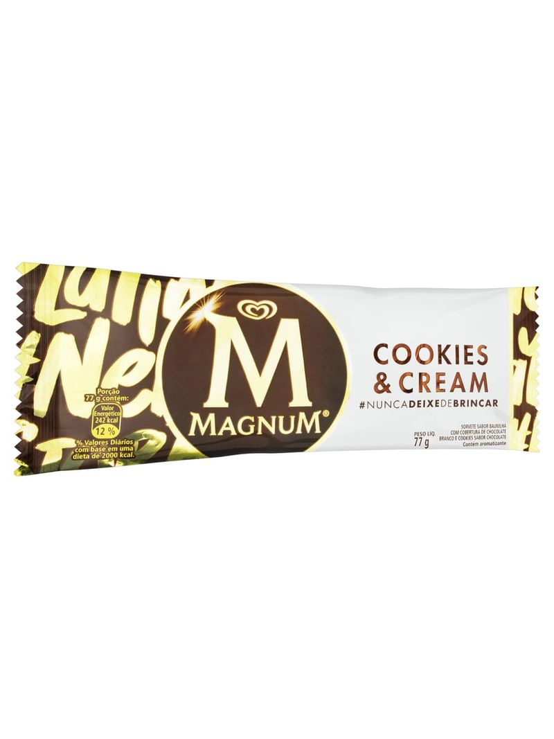 Kibon-Sorvete-Magnum-77-Gramas-Cookies-E-Cream-Sabor-Baunilha-Com--Cobertura-De-Chocolate-Branco