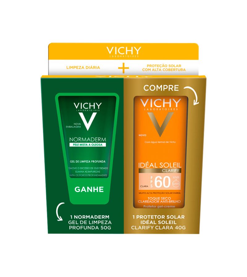 Vichy-Ideal-Soleil-40gr-Fps60-Clara-50gr-Normaderm-Especial