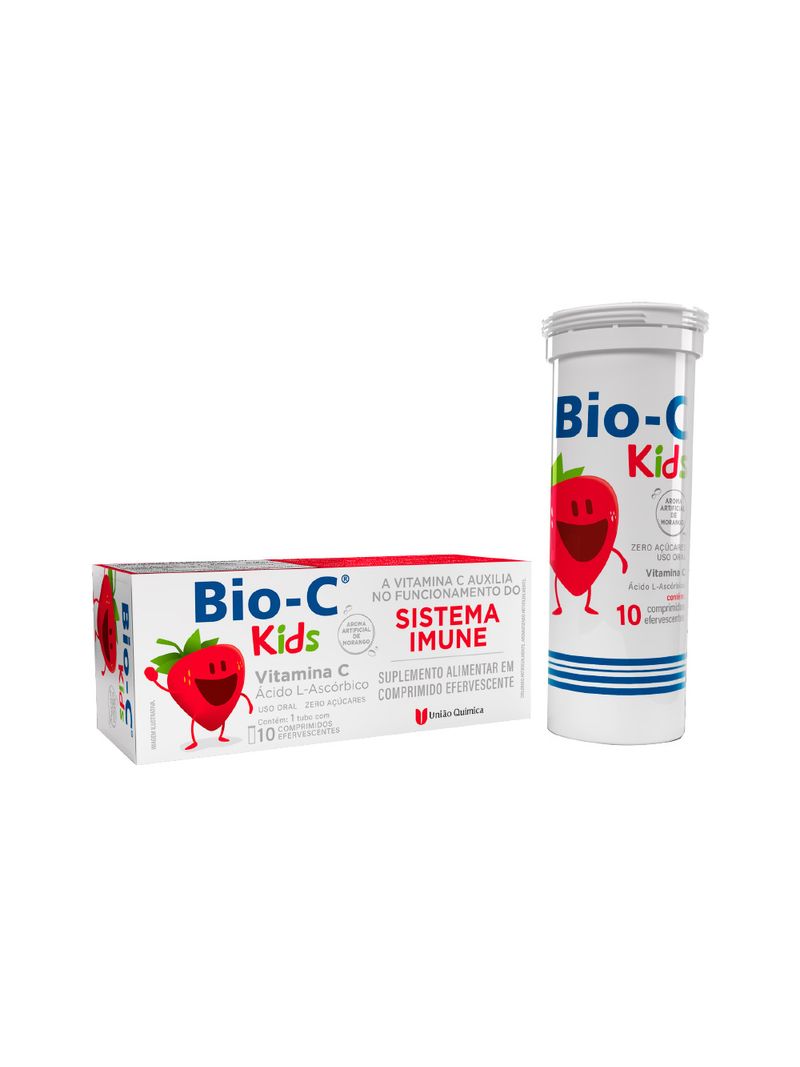 Bio-C-Sistema-Imune-Kids-Com-10-Comprimidos-Efervescente-Morango