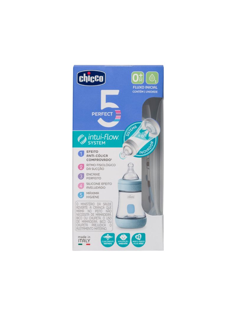 Mamadeira-Chicco-Perfect5-150ml-Fluxo-Inicial-Azul