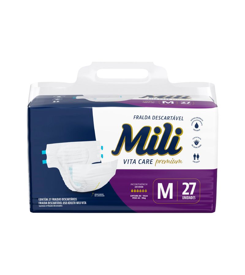 Fralda-Mili-Vita-Care-Geriatrica-Com-27-Tamanho-M-Severa