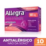 Antialergico-Allegra®-60mg-Com-10-Comprimidos