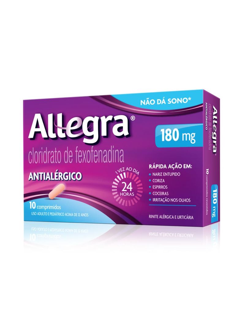 Antialergico-Allegra®-180mg-Com-10-Comprimidos