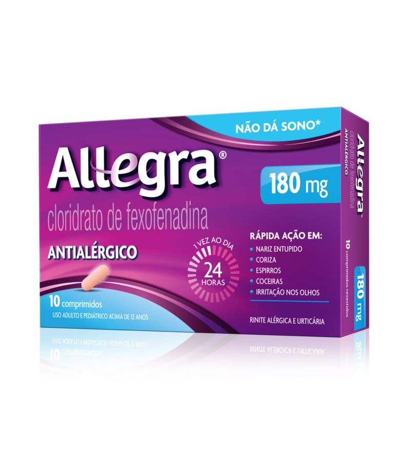 Antialergico-Allegra®-180mg-Com-10-Comprimidos