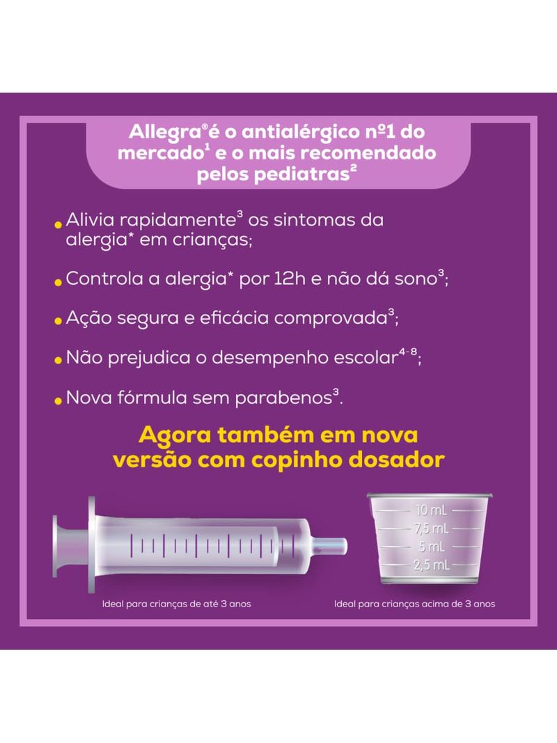 Antialergico-Infantil-Allegra®-Pediatrico-6mg-ml-Suspensao-Oral-150ml