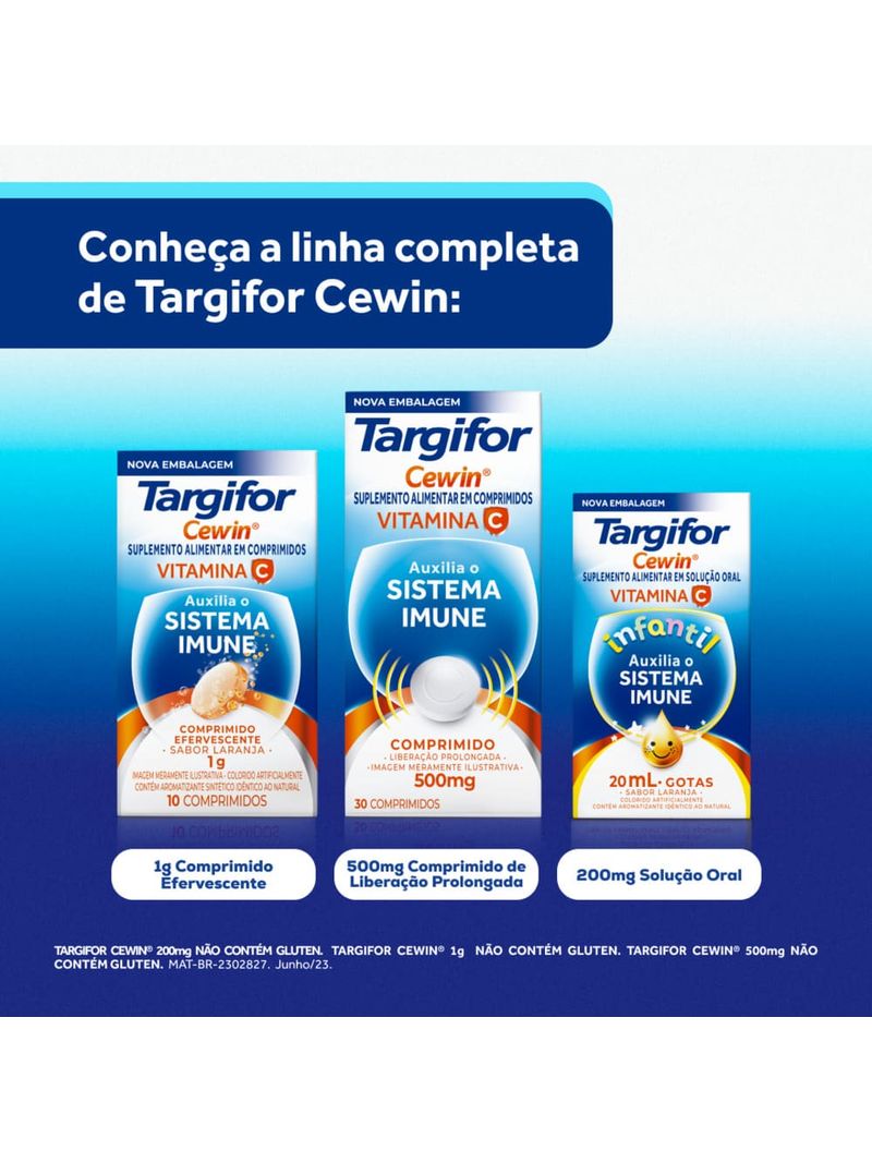 Targifor-Cewin-1g-Com-10-Comprimidos-Efervescentes-Sabor-Laranja