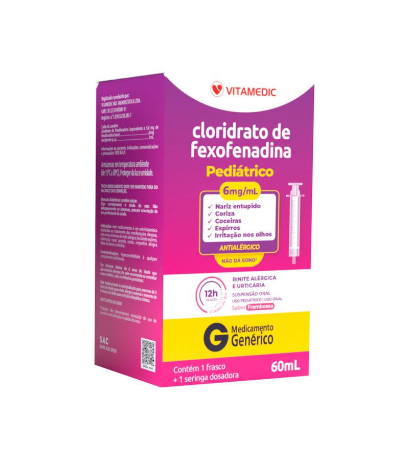 Fexofenadina-Vitamedic-60ml-Suspensao-Oral---Seringa-6mg-ml-Generico-
