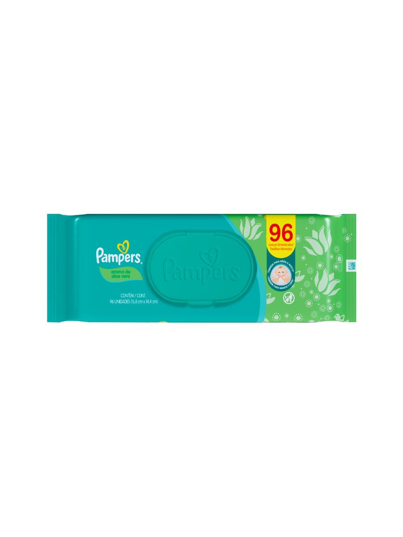 Lenco-Umedecida-Pampers-Com-96-Aloe-Vera