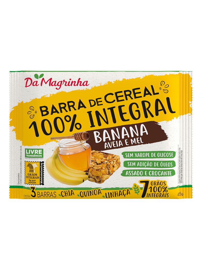 Barra-Magrinha-100--Integral-Com-3-45gr-Banana-aveia-mel