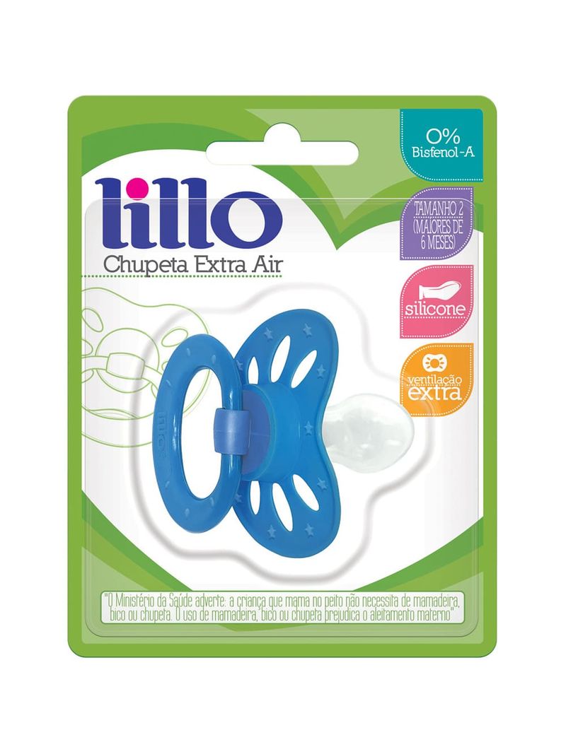 Chupeta-Lillo-Silicone-Ortodontico-Azul